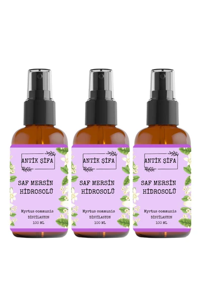 Antik Şifa %100 Saf Mersin Suyu 300 Ml - Mersin Hidrosolü (3 X 100 Ml) ürün görseli