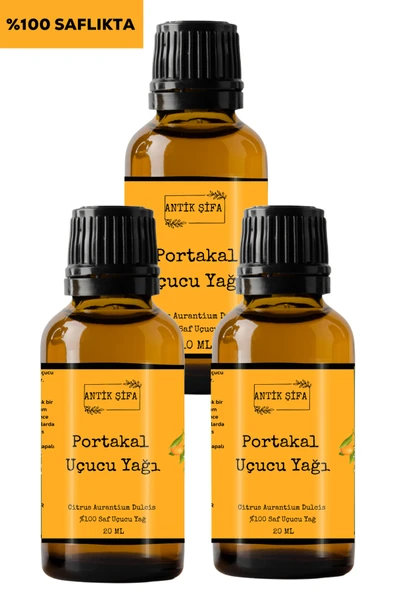 Antik Şifa Portakal Yağı - 3 X 20 ml (%100 SAF SEYRELTİLMEMİŞ PORTAKAL UÇUCU YAĞI) ürün görseli