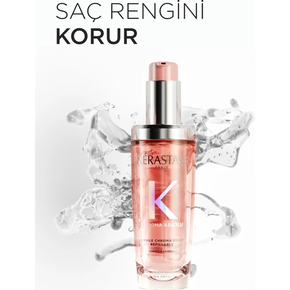 Chroma Absolu L'huile Chroma Eclat Boyalı Saçlar Için Yedek Şişe Bakım Yağı 75 ml - Resim 8