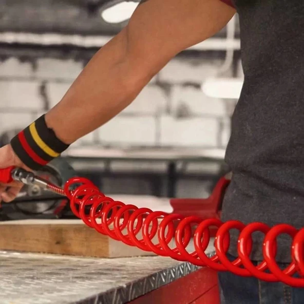 Einhell Kompresör Spiral Hava Hortumu 8 Metre - Resim 8