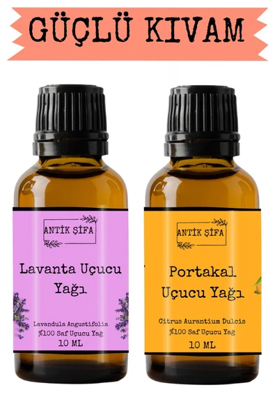Antik Şifa Portakal Yağı Ve Lavanta Yağı (10ML 10ML)- %100 Saf Doğal Uçucu Yağlar ürün görseli