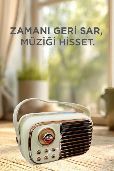 Torima BTS-1956 Bej Bluetooth 10W Bass Ses RGB Işık Efektli TWS USB TF Kart Mikrofonlu Hoparlör - Resim 3