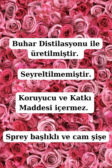 Antik Şifa Yağlı Doğal Gül Suyu 100 ml - Saf Tam Yağlı Doğal Gül Hidrosolü Tonik 100 ml - Resim 2