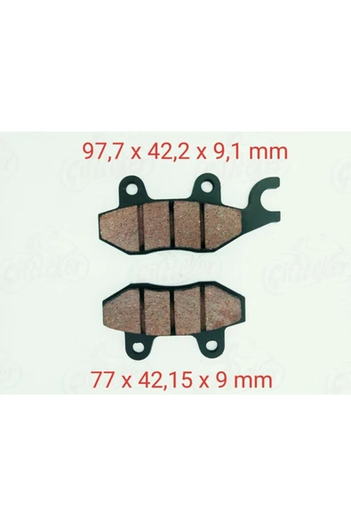 Apache Rtr 180 Ön Fren Disk Balatası Çengelli 9 Mm Oem Kalite - Resim 2