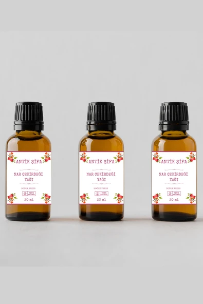 Antik Şifa %100 Saf Nar Çekirdeği Yağı - (3 X 20 Ml) ürün görseli