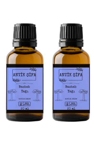 Antik Şifa %100 Saf Baobab Yağı 20ml - Besleyici Soğuk Sıkım (2X20ML) ürün görseli