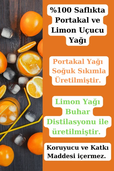 Antik Şifa Portakal Yağı Ve Limon Yağı - 10 ml 10 ml (%100 SEYRELTİLMEMİŞ, DOĞAL) - Resim 2