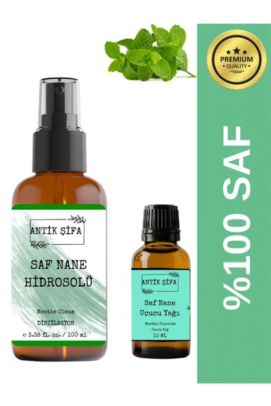 Antik Şifa %100 Saf Nane Uçucu Yağı ve Nane Suyu ( 10 ml + 100ml)