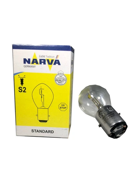 Motosiklet Far Ampulu S2 12v 35/35w Topak kafalı - Resim 3