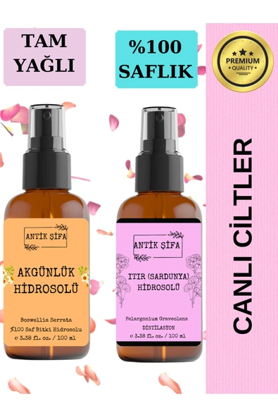 Antik Şifa Akgünlük Suyu Ve Itır Suyu (100ML 100ML) - Doğal Ak Günlük, Sığla Ve Sardunya Hidrosolü ürün görseli