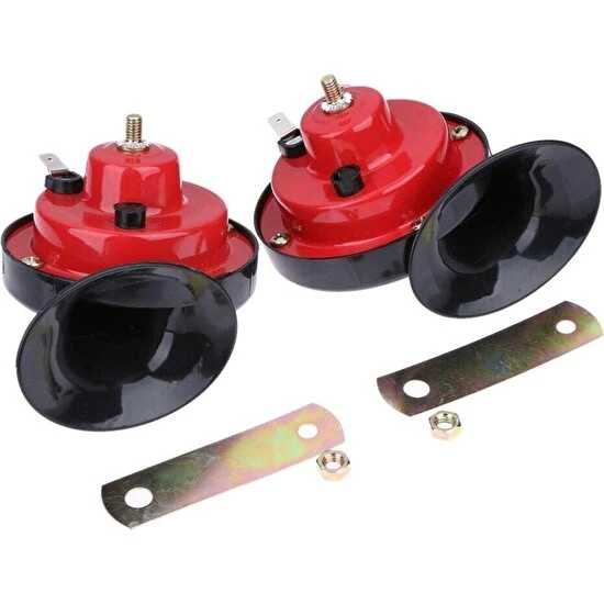 Salyangoz Korna Takımı Tek Fişli Ince Kalın Set 12 Volt Üniversal - 1