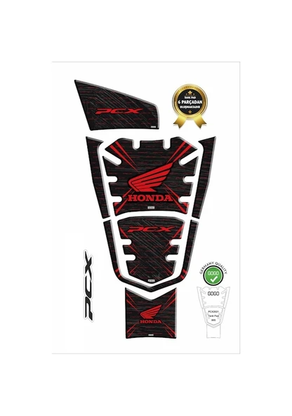 Honda Pcx 125 2021 Tank Pad 7 Parça 005 - Resim 2