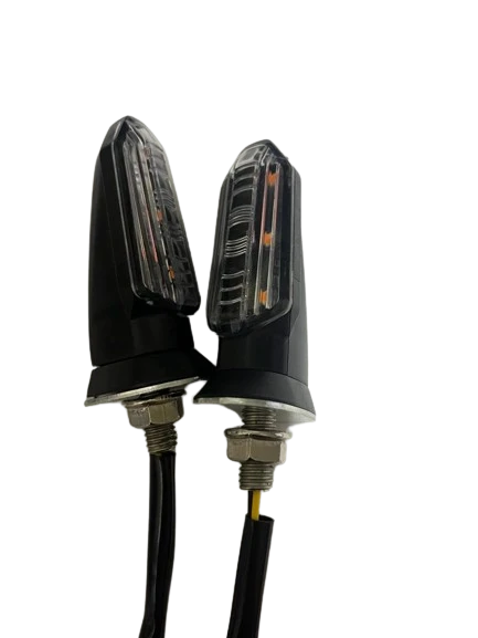 Carub Motosiklet Sinyal Lamba Üniversal 12V Beyaz Cam Sarı Led 2'Li - 2