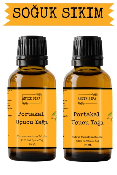 Antik Şifa Portakal Yağı - 2 X 20 ml (%100 SAF SEYRELTİLMEMİŞ PORTAKAL UÇUCU YAĞI) ürün görseli