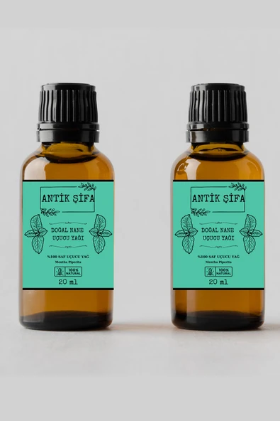 Antik Şifa %100 Saf Nane Uçucu Yağı - (2 X 20 Ml)
