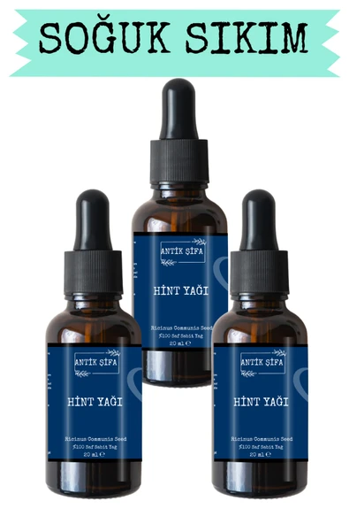 Antik Şifa Hint Yağı (3X20ML)- %100 Seyreltilmemiş, Doğal Soğuk Sıkım Doğal Hint Yağı ürün görseli