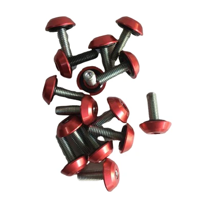 Motosiklet Kırmızı Kaporta Vidası Siperlik Vidası 5 mm 5 AD ürün görseli 1