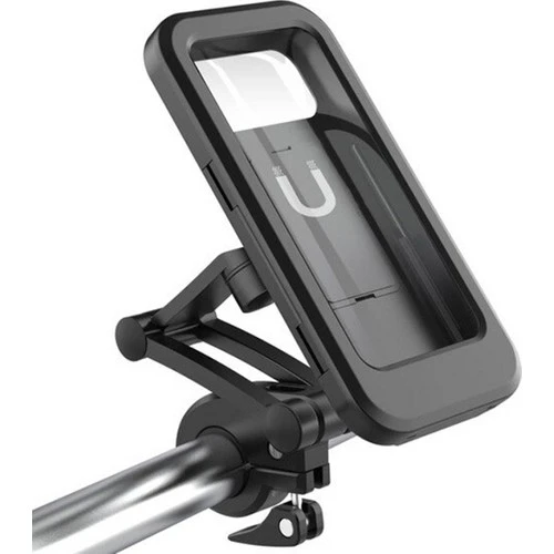 Carub Portatif Universal Motosiklet Bisiklet Su Geçirmez Telefon Tutucu - Resim 6