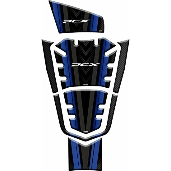 Gogomoto Honda Pcx 2021 - 2024 Uyumlu Tank Pad 009 7 Pcs ürün görseli 1