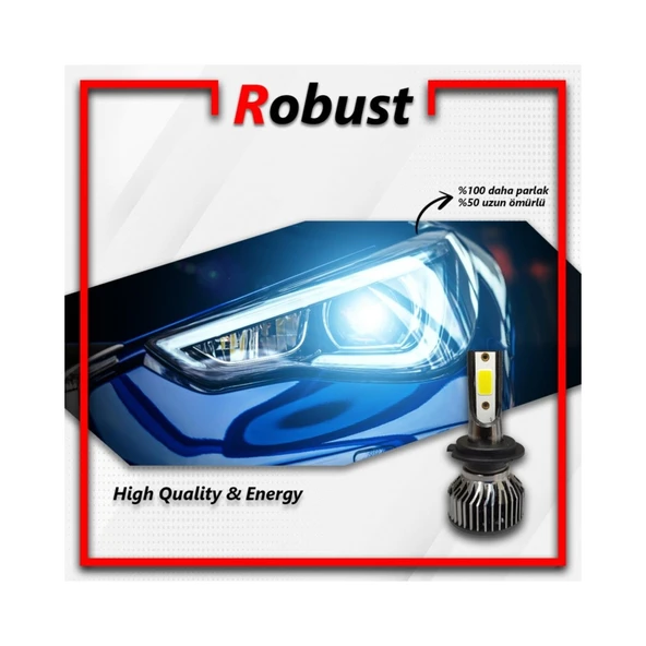 ROBUST R1 H7 LED XENON 10000 / LÜMEN - Resim 5