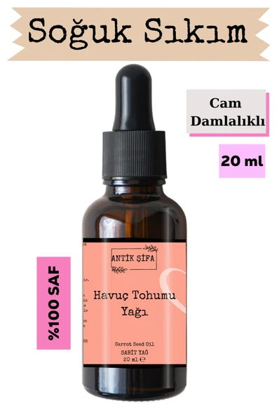 Antik Şifa Havuç Tohumu Yağı 20 ml - %100 Soğuk Sıkım Saf Havuç Yağı ürün görseli
