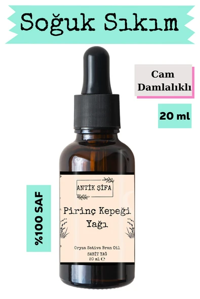 Antik Şifa Pirinç Kepeği Yağı - 20 ml (%100 SOĞUK SIKIM, SAF PİRİNÇ YAĞI) ürün görseli