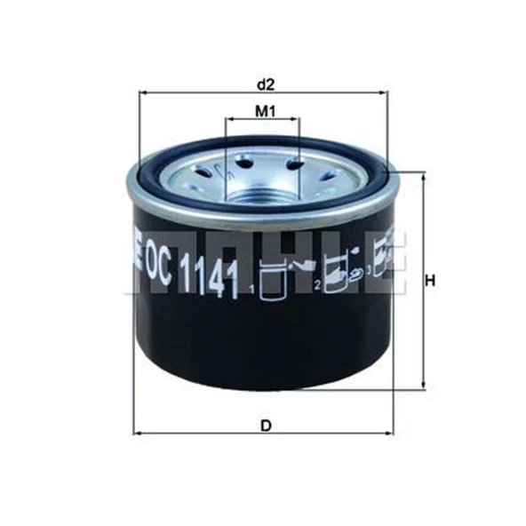 Bmw G 310 R - Mahle 0C1141 Yağ Filtresi - Resim 2