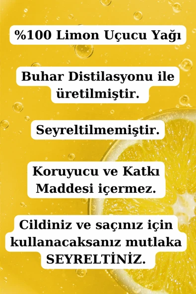 Antik Şifa %100 Saf Limon Kabuğu Yağı - (3 X 20 Ml) - Resim 3