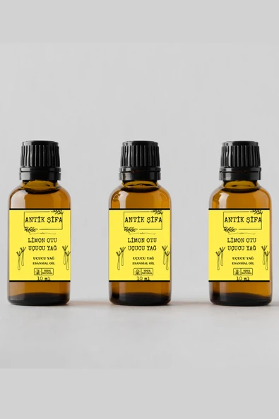 Antik Şifa %100 Saf Limon Otu Uçucu Yağı - (3 X 10 ML) ürün görseli