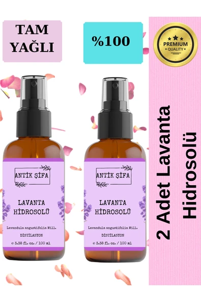 Antik Şifa Doğal Lavanta Suyu (2 X 100 Ml) Saf Lavanta Hidrosolü ürün görseli