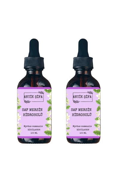 Antik Şifa %100 Saf Mersin Suyu - Mersin Hidrosolü (2 X 100 Ml) ürün görseli