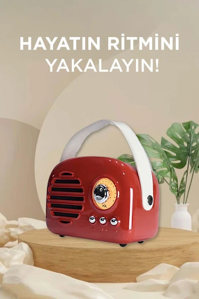 Torima KTS-1682 Kırmızı Taşınabilir Bluetooth Hoparlör - Resim 3