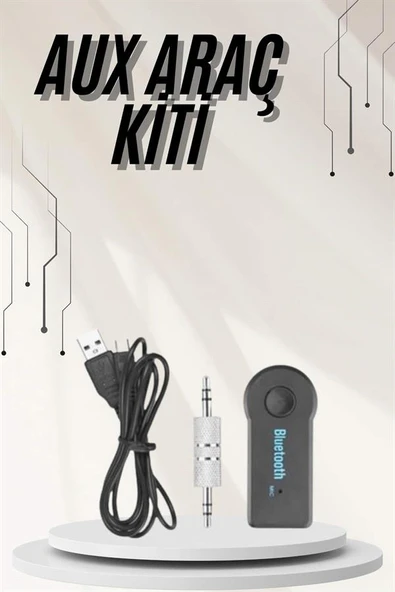 Yeni Nesil Bluetooth Aux Araç Kiti Siyah TV Tablet Telefon Araç Araba - 2