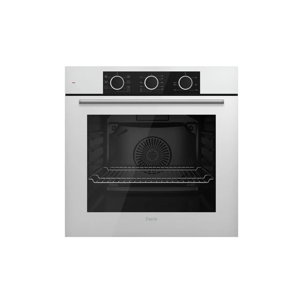 Ferre Flowart Basic Serisi Beyaz Ankastre Set (ED076+ XE62CB + D078 ) - Resim 2