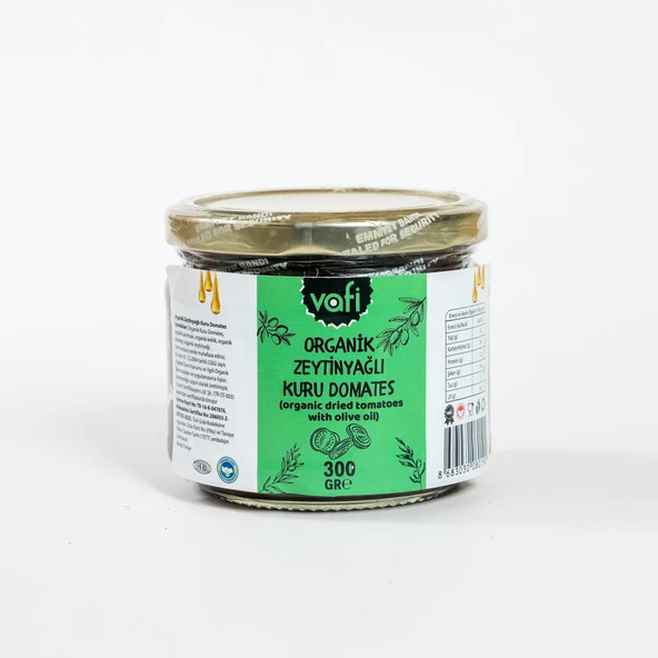 Organik Zeytinyağlı Kuru Domates 300 gr