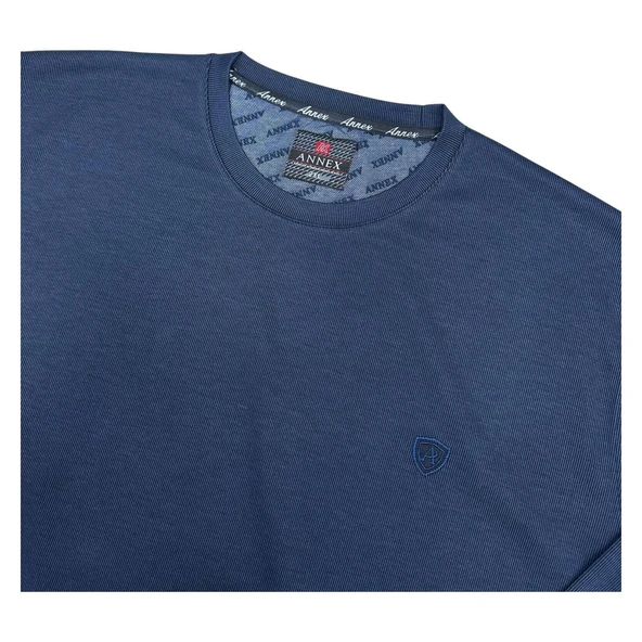 Büyük Beden Erkek Bisiklet Yaka Sweatshirt Battal - 6