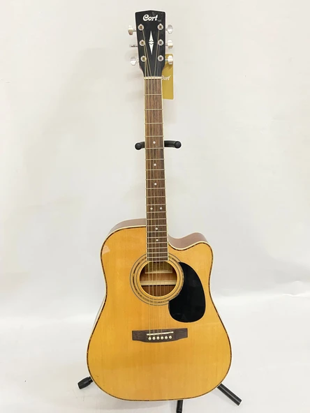 Cort AD880CENAT Naturel Elektro Akustik Gitar-OUTLET Minör Kozmetik Kusurlu (SIFIR ÜRÜN Ton ve Sap Dengesi Sorunsuz)
