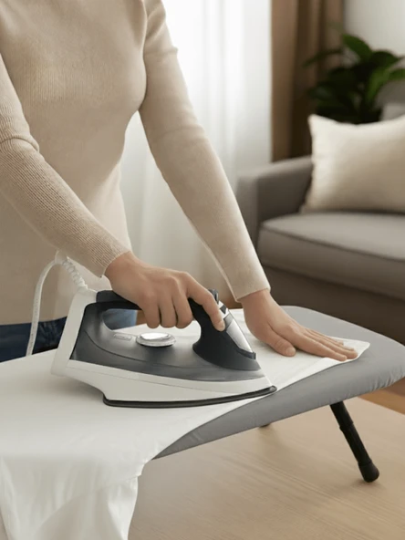 Beylini Mini Ütü Masası Pratik Konforlu Taşınabilir Portatif Hafif Asılabilir Seyahat Kompakt Ütü Masa 38x88 - Resim 3