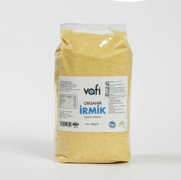 Vafi Organik İrmik 500 Gr