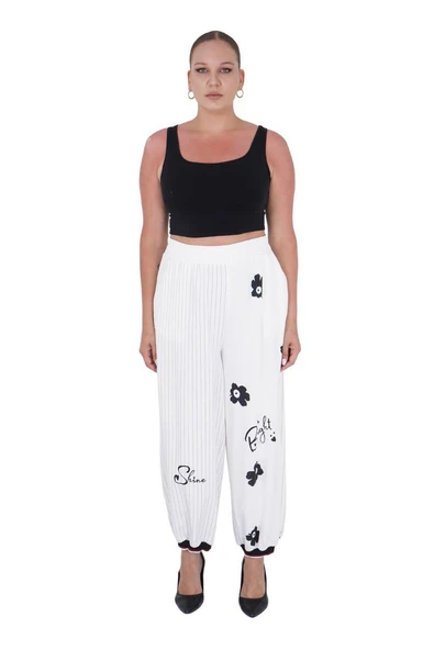 Kadın Büyük Beden Kapüşonlu Alt Üst İkili Takım - Resim 4