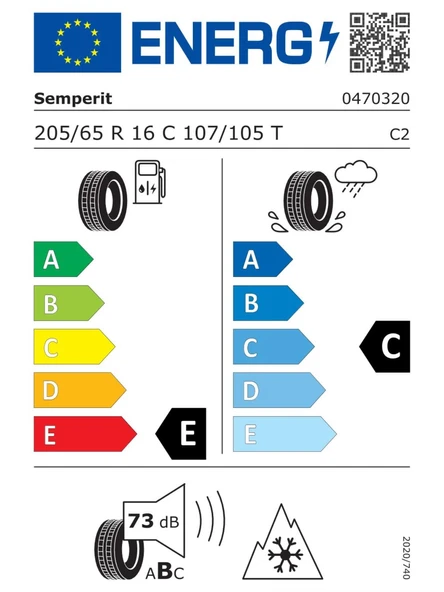 SEMPERIT 205/65R16C 107/105T VANGRIP 3 2025 KIŞ LASTİĞİ - Resim 2