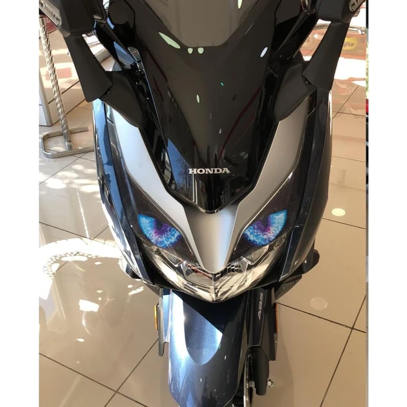 Honda PCX Far Stiker+Far Kaşı 2018-2019-2020 Uyumlu Sarı - Resim 4