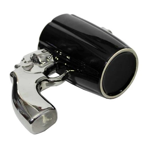 Metalik Silah Tasarımlı Kupa Bardak - 4