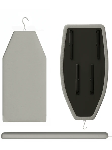 Beylini Mini Ütü Masası Pratik Konforlu Taşınabilir Portatif Hafif Asılabilir Seyahat Kompakt Ütü Masa 38x88 - Resim 4