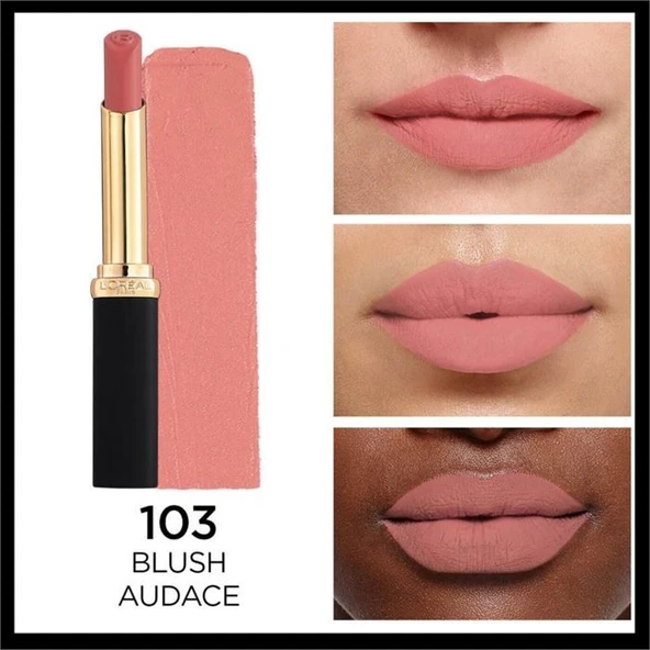 Loreal Paris Intense Volume Matte Lipstick Ruj 103 Blush Audace ürün görseli
