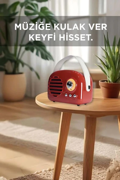 Torima KTS-1682 Kırmızı Taşınabilir Bluetooth Hoparlör - Resim 2