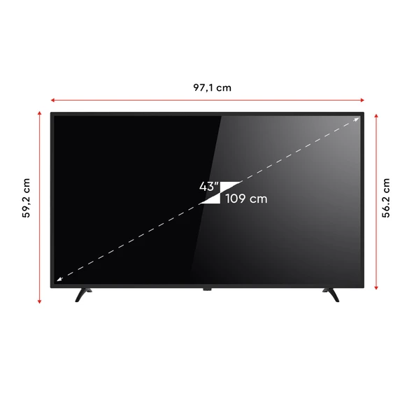 Next YE-43020G6 43" 109 Ekran Full HD Led Ekran - 5