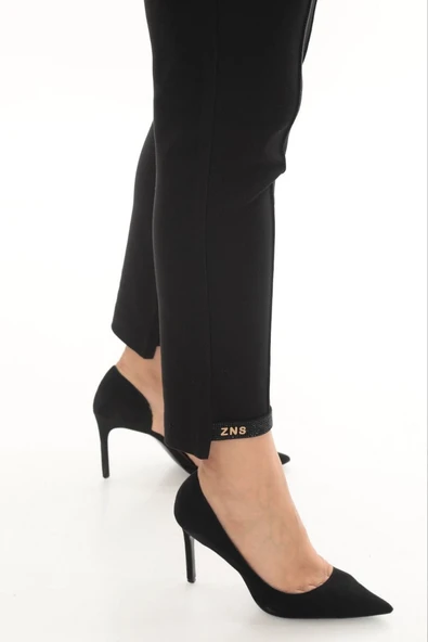 Büyük Beden Kadın Boru Paça Toparlayıcı Yüksel Bel Pantolon - 2