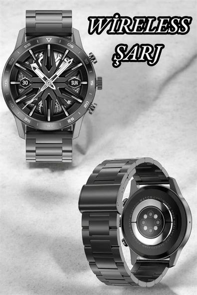 Suya Dayanıklı Dokunmatik Akıllı Saat Bluetooth 5.0, Sesli Asistan ve Sağlık Takibi - Resim 5