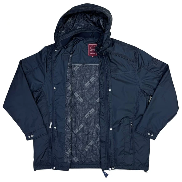 Büyük Beden Erkek Yağmurluk Rüzgarlık İnce Mont Battal Ceket - 3